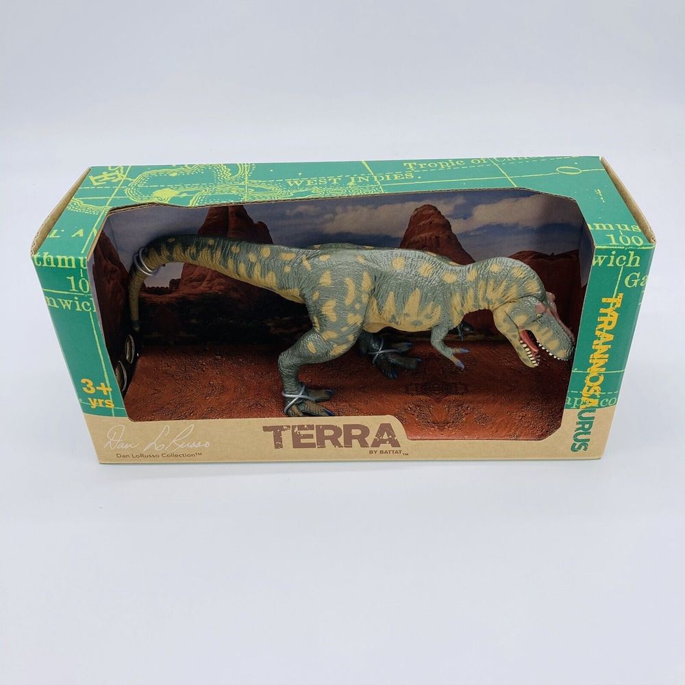 Dinosaur Toy Figure Tyrannosaurus Rex T-Rex Plastic Terra by Battat New